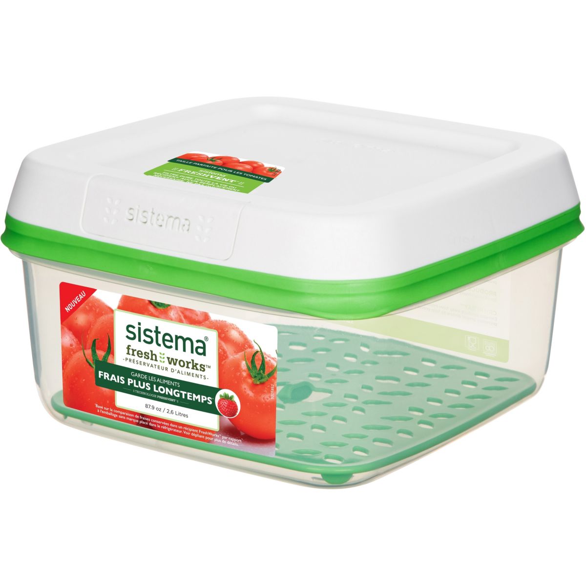 Boîte de conservation SISTEMA DE PRESERVATION FRESHWORKS CARREE 2.6L