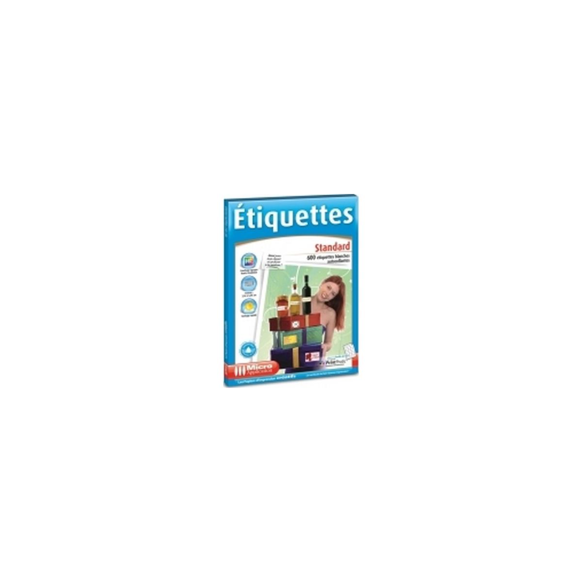 Papier créatif MICRO APPLICATION etiquettes standard (photo) Papier créatif MICRO APPLICATION etiquettes standard (photo)